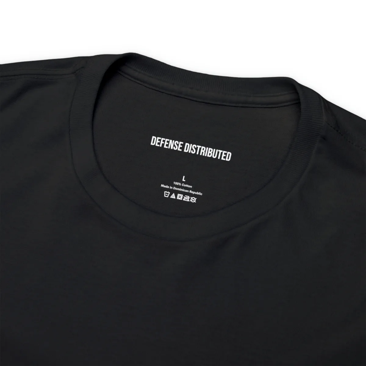 Black Defense Distributed Logo Tee - Image 3